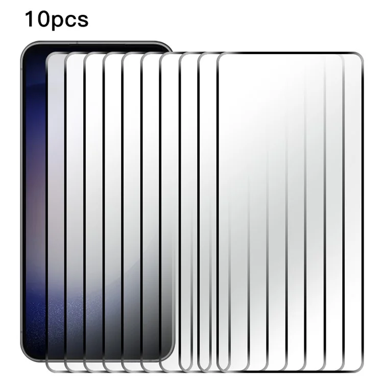 Rurihai 10pcs Para Samsung Galaxy S24+ AGC Glass Glue Full Screen Protector (soporte de Desbloqueo de Huellas Dactilares)