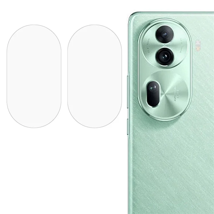 2PCS Pour Oppo Reno11 (Chine) 5G / Reno11 Pro 5G (Global) / Reno11 Pro (Chine) 5G Protecteur d'Objectif de Caméra Verre Trempé Ultra HD Pellicule d'Objectif