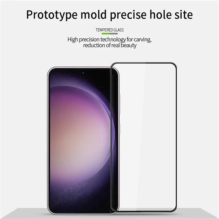 PINWUYO JK 3D Curved Tempered Glass Film-2 para Samsung Galaxy S24 Anti-fingerprint Full Glue Screen Protector