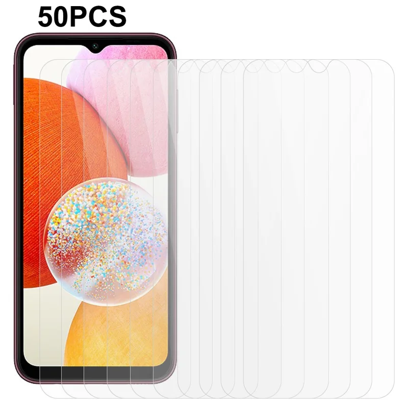 50PCS For Samsung Galaxy A15 4G Screen Protector 2.5D 0.3mm HD Clear Tempered Glass Film