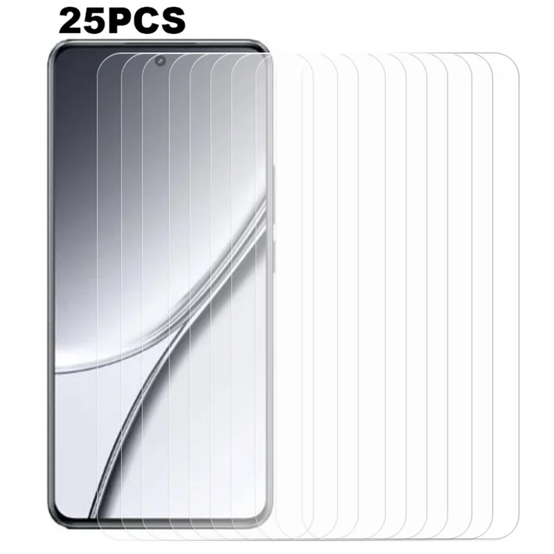 Großpackung mit 25 Stück für Realme GT5 Pro 5G, gehärtete Glasscheibe, hochtransparenter Displayschutzfolie
