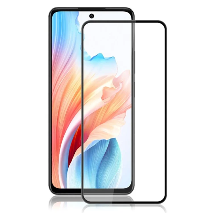 AMORUS For Oppo A79 5G / A2 5G 9H Screen Protector Sensitive Touch Tempered Glass Film - Black