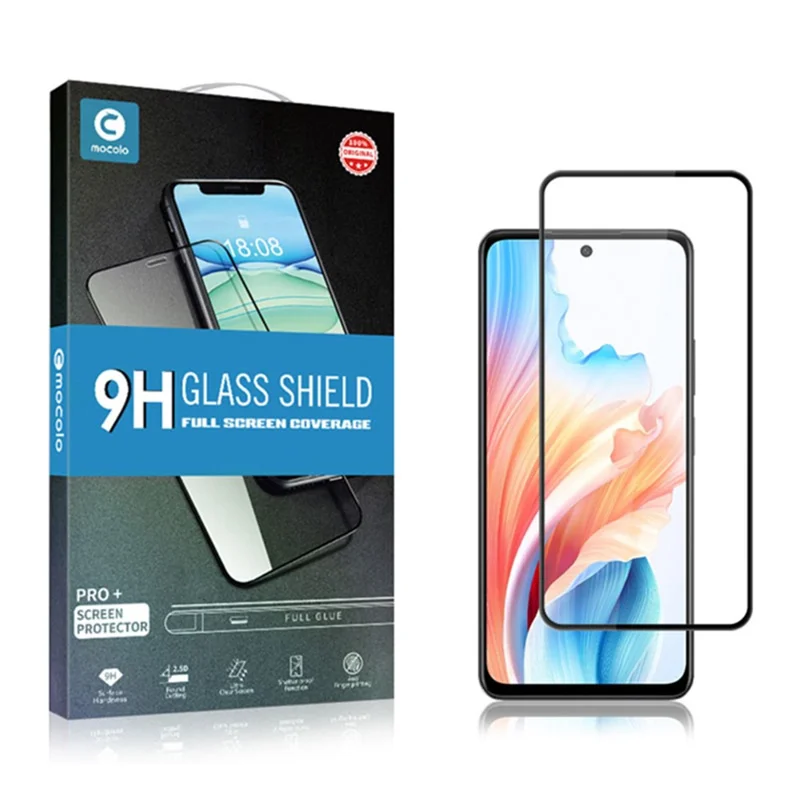 MOCOLO For Oppo A79 5G / A2 5G  Screen Protector Tempered Glass Touch Sensitive Film - Black