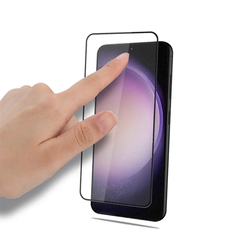 MOCOLO per Samsung Galaxy S25 / S24 Protettore Schermo Totale in Vetro Temperato con Colla Totale - Nero