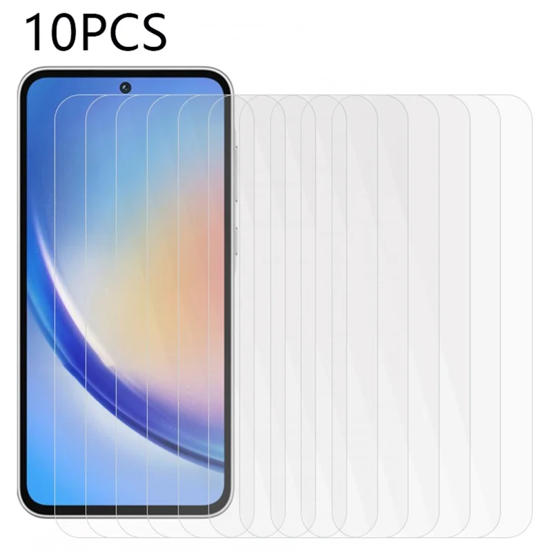 10PCS For Samsung Galaxy A35 5G 0.3mm 2.5D Smooth Surface Tempered Glass Screen Protector
