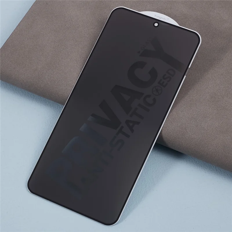 Для Samsung Galaxy S24 Anti-Spy Tempered Glass Film Silk Printing Screen Protector (Side Glue)