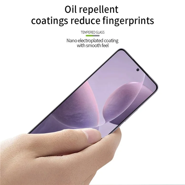 MOFI JK 3D Tempered Glass Film-1 for Xiaomi Poco F6 Pro 5G / Redmi K70 5G / K70 Pro 5G Curved Full Screen Protector