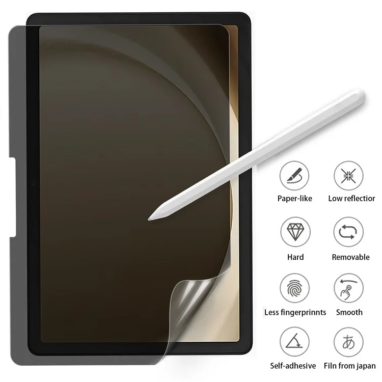 Para Samsung Galaxy Tab A9+ Protetor de Tela de Privacidade Película Mate semelhante a Papel