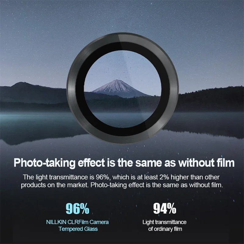 NILLKIN 1 Set For Samsung Galaxy S24 Camera Lens Protector Aluminum+Tempered Glass Lens Film
