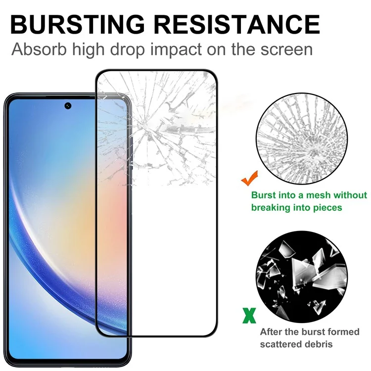 For Samsung Galaxy S24 Ultra Tempered Glass Film Black Edge Full Glue 9H Full Screen Protector