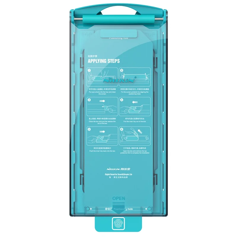 NILLKIN 10Pcs EZ SET Series for iPhone 15 Pro Max Screen Guard AGC Glass Screen Protector