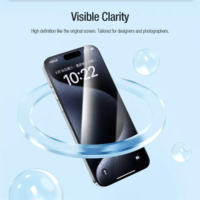 NILLKIN 2Pcs EZ SET Series Screen Guard for iPhone 15 Pro Max AGC Glass Screen Protector