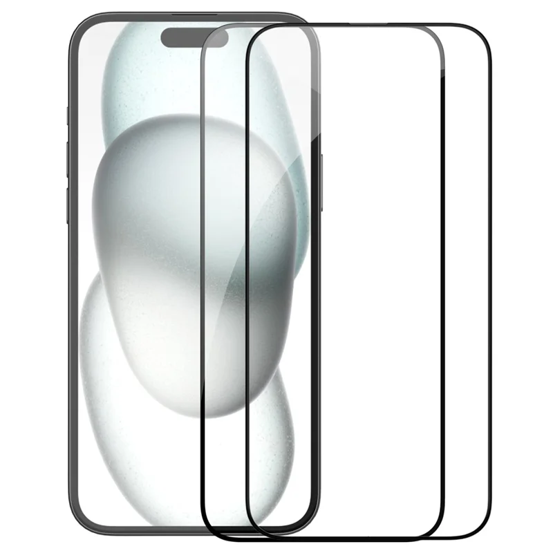 NILLKIN 2Pcs EZ SET Series Screen Protector for iPhone 15 Plus AGC Glass Screen Guard