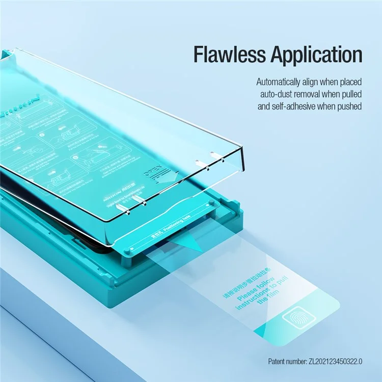 NILLKIN AGC Glass Screen Protector для iPhone 15 Plus EZ SET Series Screen Film
