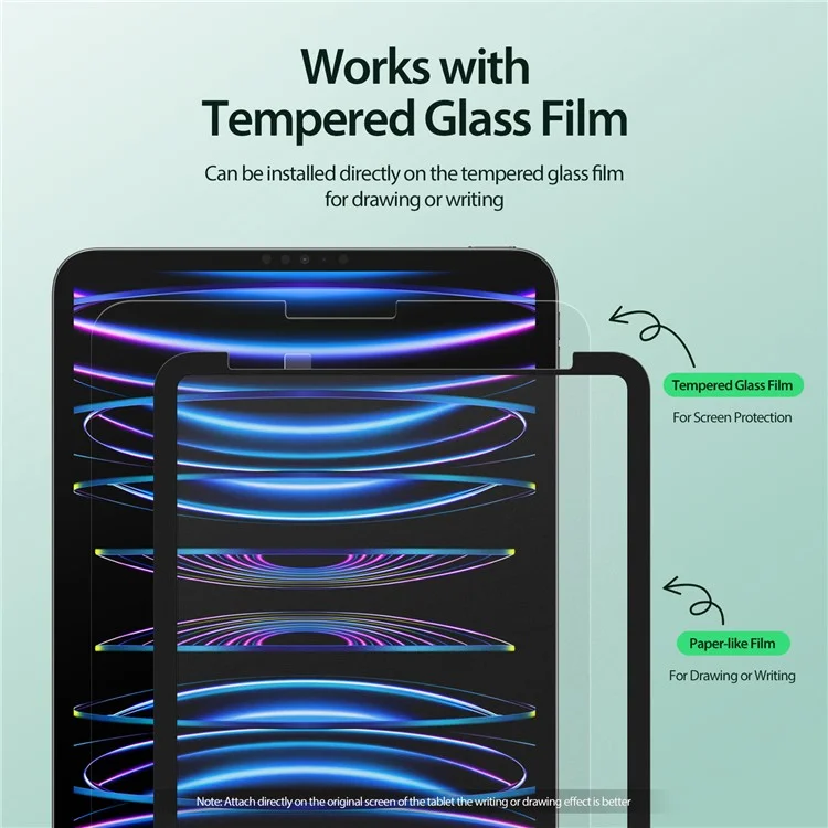 DUX DUCIS Naad Series for iPad Pro 12.9 (2020) / (2021) / (2022) Screen Protector Detachable PET Paper-feel Film