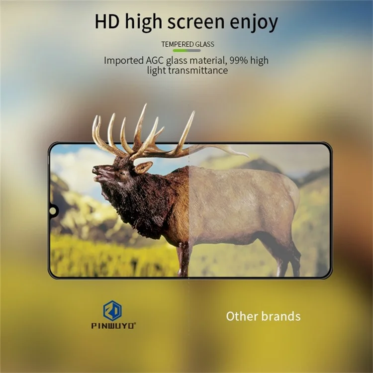 Pinwuyo JK Film in Vetro Temperato Curvo 3D 2 Per Samsung Galaxy A15 5G Protettore Schermo HD a Prova di Frantuma