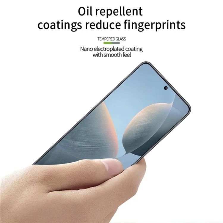 MOFI para Xiaomi Redmi K70E 5G / Poco X6 Pro 5G Película de Vidrio Templado Serie-1 Protector de Pantalla Completo Anti-explosión
