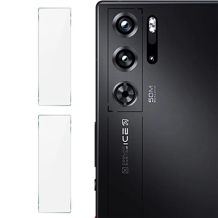 IMAK 2Pcs / Set For ZTE nubia Red Magic 9 Pro 5G / 9 Pro+ 5G / 9S Pro 5G / 9S Pro+ 5G  Protetor de Lente da Câmera Cobertura Total de Proteção