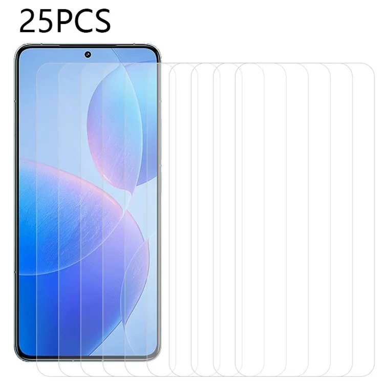Acquisto all'ingrosso 25 pezzi per Xiaomi Redmi K70 5G / K70E 5G / K70 Pro 5G / Poco X6 Pro 5G Copertura dello schermo in vetro temperato ad alta chiarezza