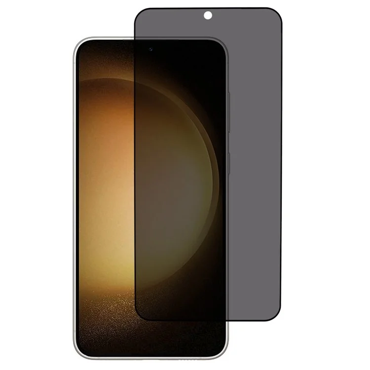 Für Samsung Galaxy S24 Bildschirmschutz 180 Grad Anti-Peep Gehärtetes Glas Bogenförmige Kanten Vollklebung Film