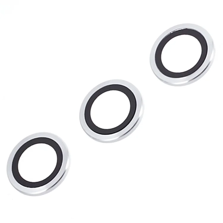 Pour Samsung Galaxy S24 1 Set Camera Lens Protector Metal Ring Tempered Glass Lens Film - Argent
