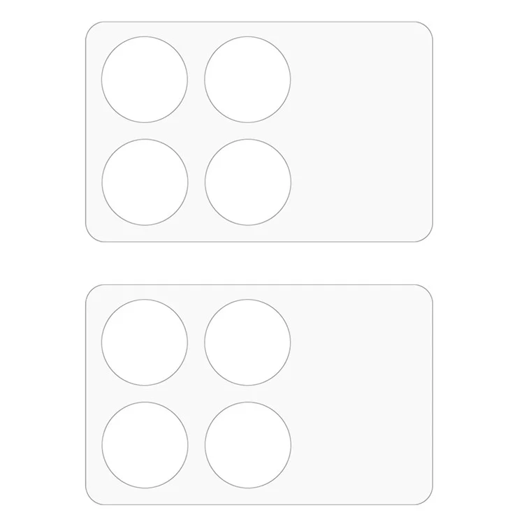 2Pcs For Xiaomi Redmi K70 5G / K70 Pro 5G / K70E 5G / Poco X6 Pro 5G / Poco F6 Pro 5G Tempered Glass Lens Film 3D Arc Edge Camera Lens Protector