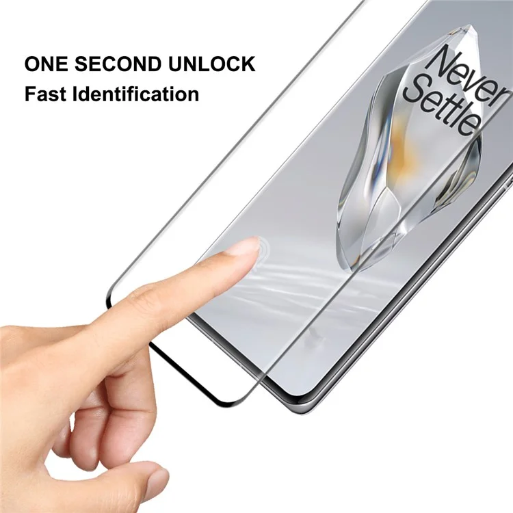 ENKAY HAT PRINCE para OnePlus 12 5G HD Clear 3D Curved Tempered Glass Film Side Glue Full Screen Protector