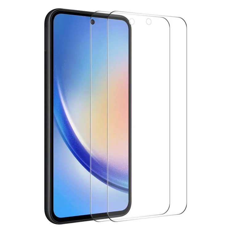 ENKAY HAT PRINCE 2Pcs Screen Protector for Samsung Galaxy A35 5G High Aluminium-silicon Glass 0.26mm 2.5D Film
