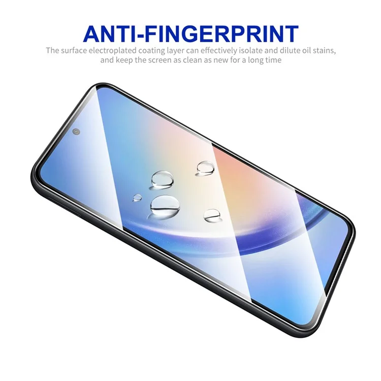 ENKAY HAT PRINCE Für Samsung Galaxy A35 5G Hochaluminium-Silizium-Glas-Bildschirmschutz Seidendruckschutzfilm