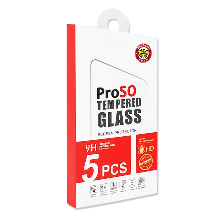 ENKAY HAT PRINCE 5Pcs for Samsung Galaxy A55 5G High Aluminium-silicon Glass Film Silk Print 9H 2.5D Screen Protector