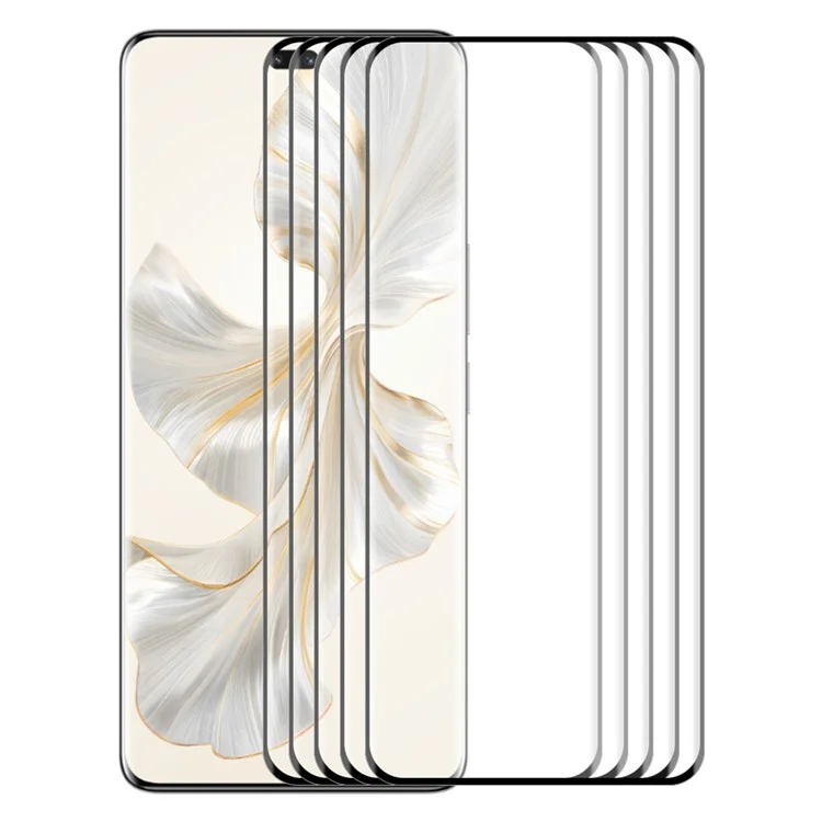 ENKAY HAT PRINCE 5PCS для Honor 100 Pro 5G 9H Hardness 3D Curved Tempered Glass Side Glue Film
