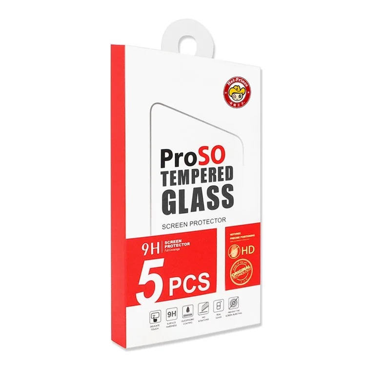 ENKAY HAT PRINCE 5Pcs for Samsung Galaxy A15 4G / 5G Screen Protector 2.5D Silk Print Anti-explosion Full Coverage Film
