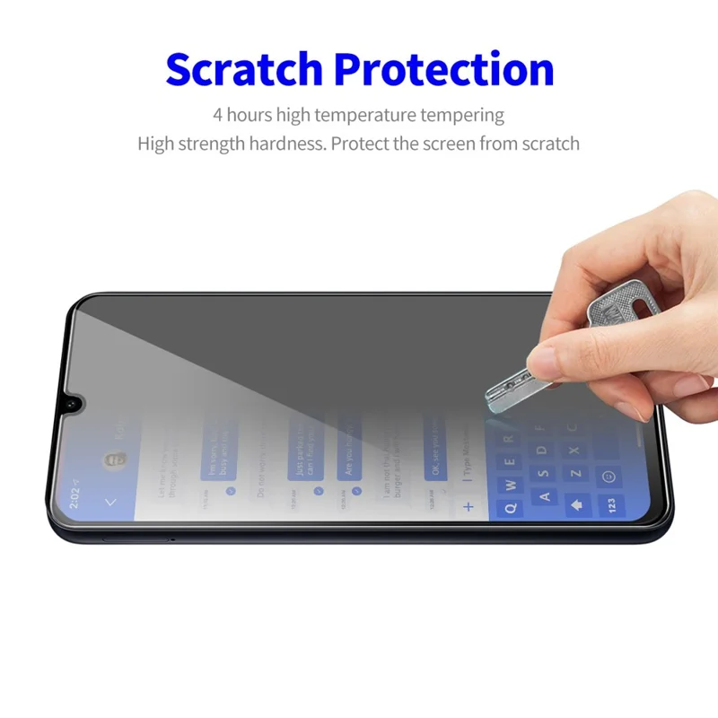 ENKAY HAT PRINCE For Samsung Galaxy A15 4G / 5G Anti-Spy Screen Protector 9H Hardness Full Covered