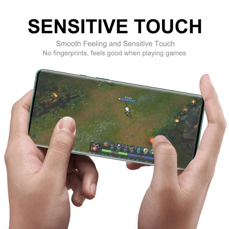 ENKAY HAT PRINCE 5PCS For Xiaomi 14 Pro High Transparency 3D Curved Tempered Glass Side Glue Film Support Fingerprint Unlock