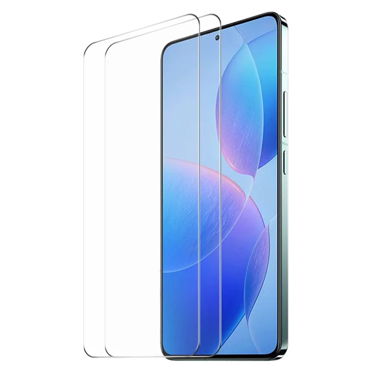 ENKAY HAT PRINCE 2Pcs Pour Xiaomi Poco F6 Pro 5G / Redmi K70 5G / K70 Pro 5G / K70E 5G Écran Tactile Sensible Film de Verre HD en Aluminium-Silicium Haut de Gamme