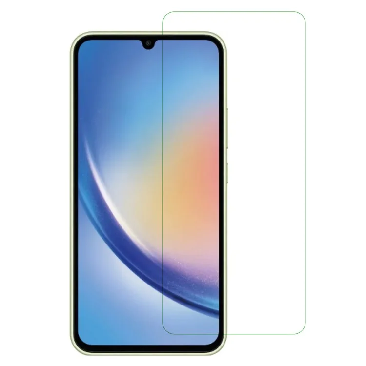 Für Samsung Galaxy M35 5G / A35 5G Bildschirmschutz 0.25 Arc Edge gehärtetes Glas Klar Film