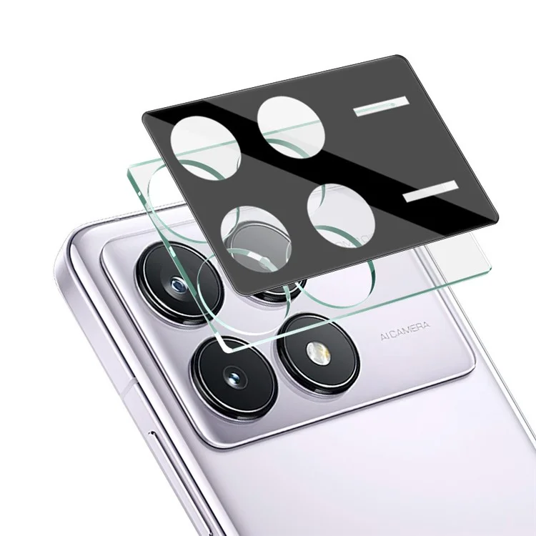 IMAK para Xiaomi Redmi K70 5G / K70 Pro 5G / K70E 5G / Poco X6 Pro 5G Protector de lente de cámara (Versión negra)