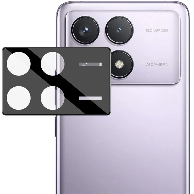IMAK para Xiaomi Redmi K70 5G / K70 Pro 5G / K70E 5G / Poco X6 Pro 5G Protector de lente de cámara (Versión negra)