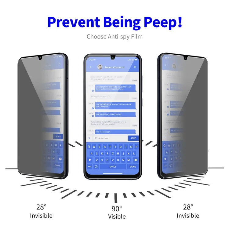 ENKAY HAT PRINCE 2Pcs For Samsung Galaxy A15 4G / A15 5G 28-Degree Anti-Peep Film Ultra Clear Anti-Spy Screen Protector