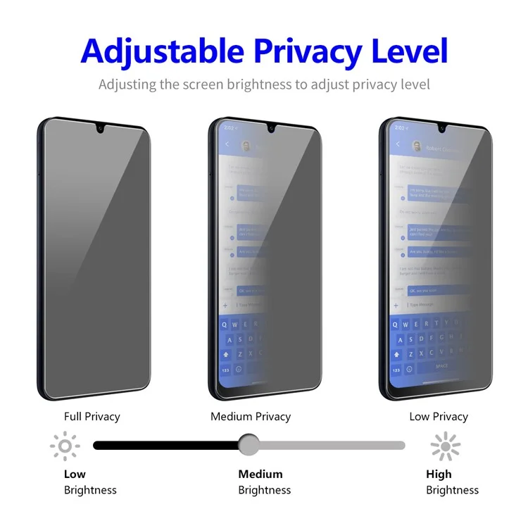 ENKAY HAT PRINCE For Samsung Galaxy A15 4G / A15 5G Anti-Spy Screen Protector Anti-explosion Ultra Clear Film