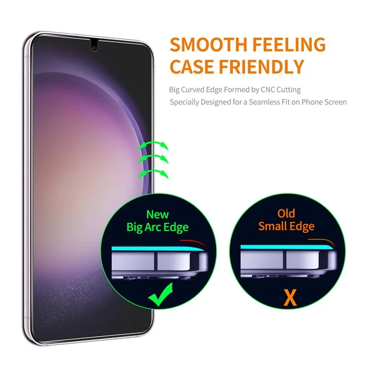 ENKAY HAT PRINCE 5Stk für Samsung Galaxy S25 / S24 Bildschirmschutz Hochaluminiumsiliziumglas (Fingerabdruckerkennung)