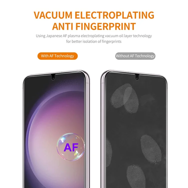 ENKAY HAT PRINCE 5Stk für Samsung Galaxy S25 / S24 Bildschirmschutz Hochaluminiumsiliziumglas (Fingerabdruckerkennung)