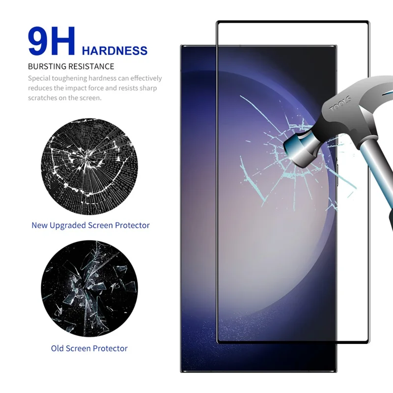 ENKAY HAT PRINCE 2Pcs for Samsung Galaxy S24 Ultra Full Screen Protector Anti-explosion (Fingerprint Unlock)