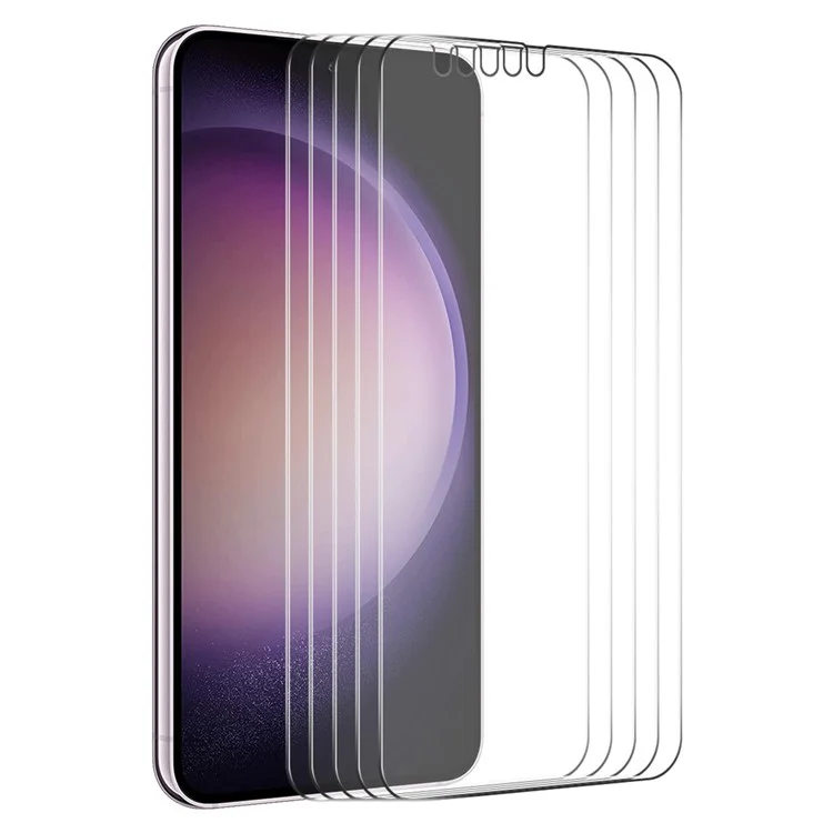 ENKAY HAT PRINCE 5Pcs для Samsung Galaxy S25+ / S24+ High Aluminum-Silicon Glass Screen Film (Fingerprint Unlock)