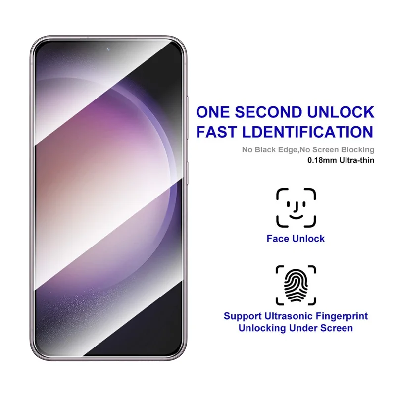 ENKAY HAT PRINCE 2 stuks voor Samsung Galaxy S25 / S24 Screenprotector Volledige Dekking Volledige Lijm (Vingerafdrukontgrendeling)