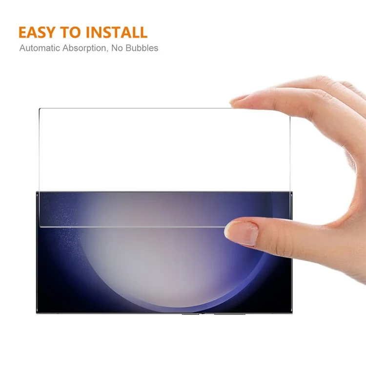 ENKAY HAT PRINCE für Samsung Galaxy S24 Ultra Bildschirmschutz aus hochwertigem Aluminium-Silizium-Glas (Fingerabdruckentriegelung)