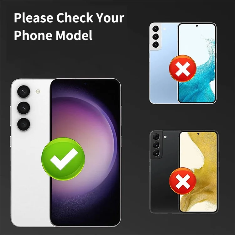 ENKAY HAT PRINCE für Samsung Galaxy S24 Individual Kameraobjektiv Schutz Ultra HD Objektiv Film - Lila