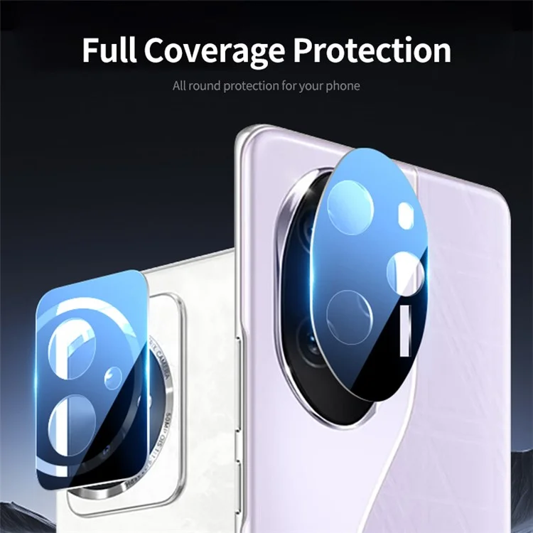 ENKAY HAT PRINCE For Honor 100 Pro 5G Camera Lens Protector Tempered Glass, Anti-Scratch - Black