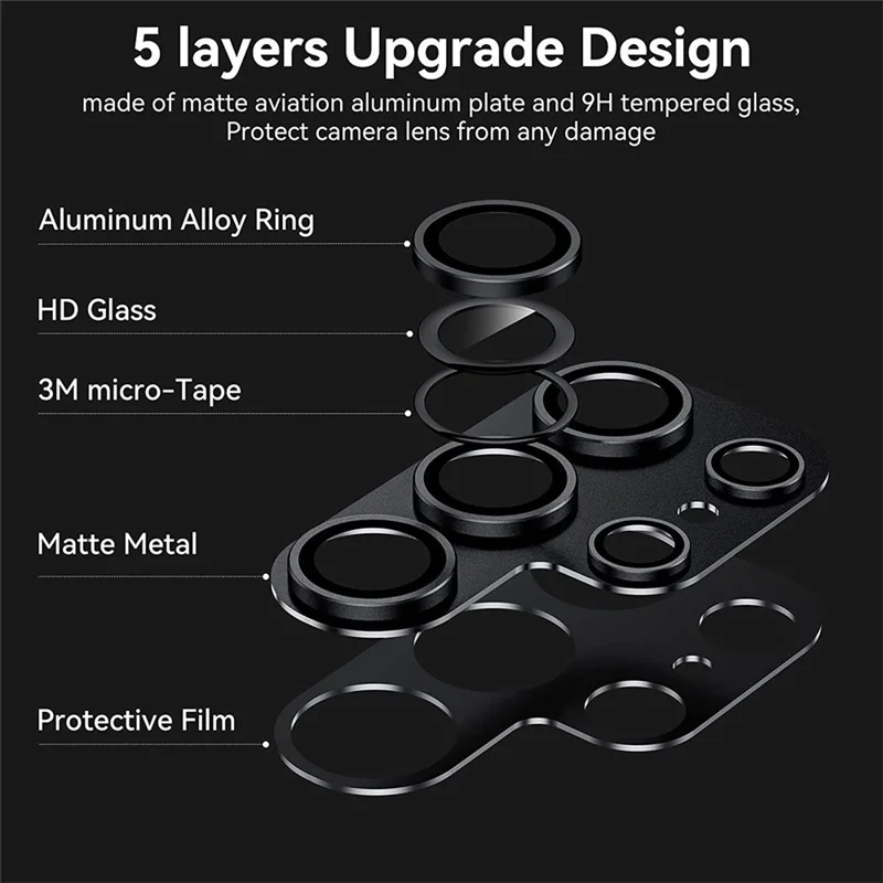 ENKAY HAT PRINCE For Samsung Galaxy S24 Ultra Camera Lens Protector AR HD Clear Lens Film - Silver