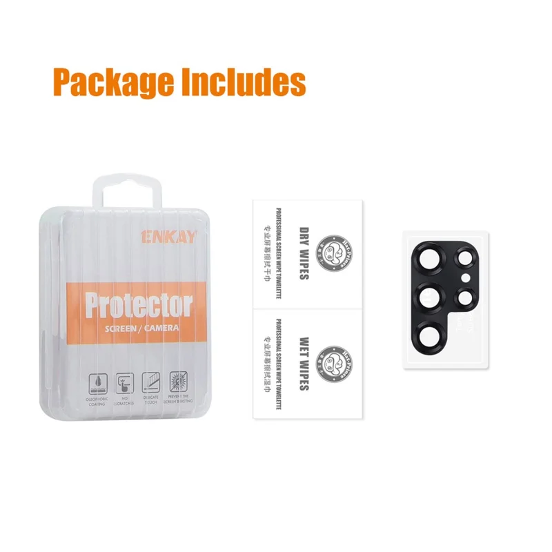 ENKAY HAT PRINCE For Samsung Galaxy S24 Ultra Camera Lens Protector AR HD Clear Lens Film - Silver